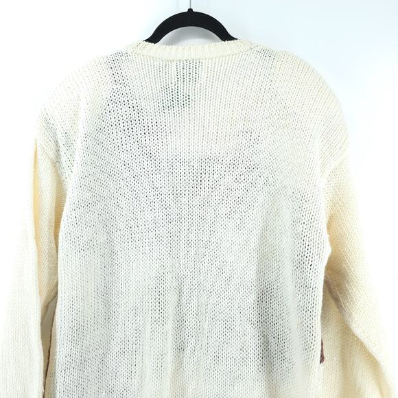 Vtg Deadstock Cottagecore Y2K Shennanigan's Hand Knit 3D Heritage Floral Tunic L - Picture 11 of 16